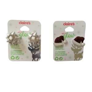 Claire's Christmas Earring Duo
